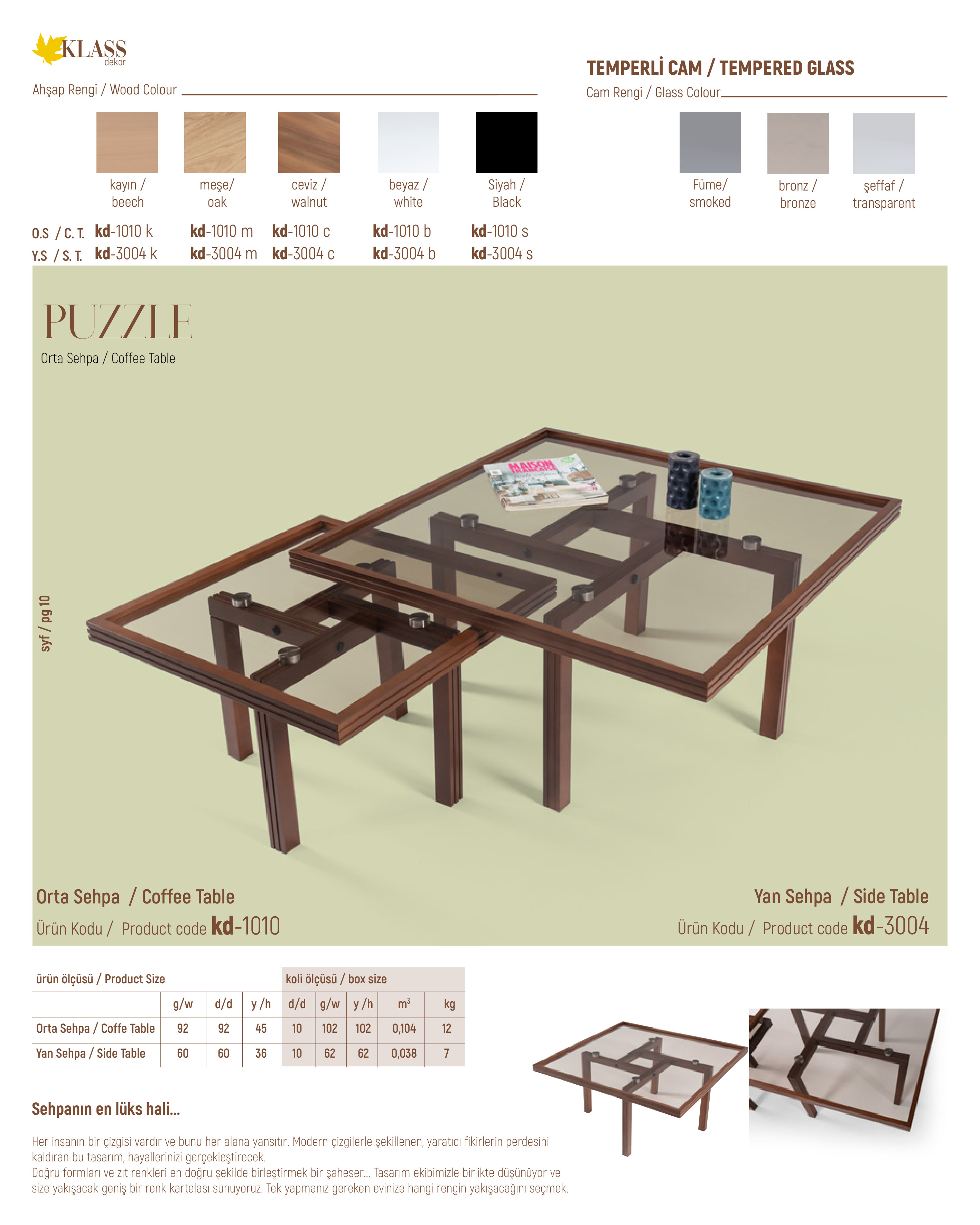 PUZZLE COFFEE TABLE